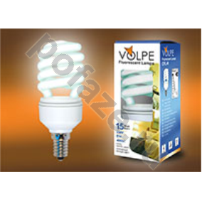 Лампа энергосберегающая спираль Volpe d45мм E14 15Вт 220-240В