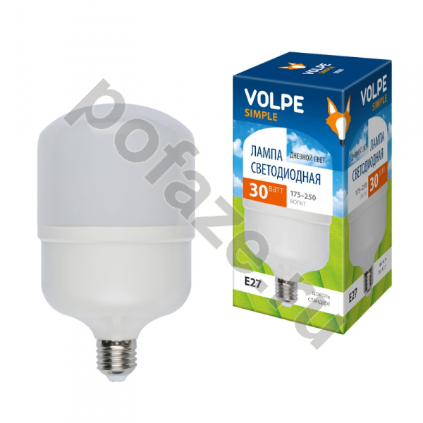 Лампа светодиодная LED Volpe E27 30Вт 6500К
