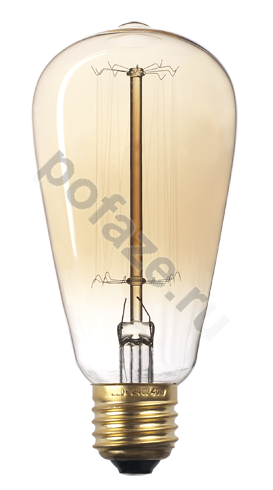 Лампа накаливания грушевидная Jazzway d64мм E27 40Вт 220-240В