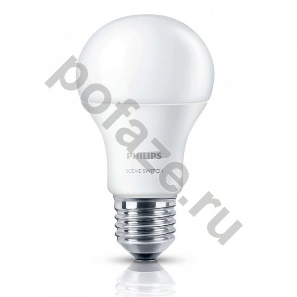 Лампа светодиодная LED грушевидная Philips d61мм E27 9.5Вт 220-230В 3000К
