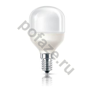 Лампа энергосберегающая шарообразная Philips d45мм E14 7Вт 220-240В