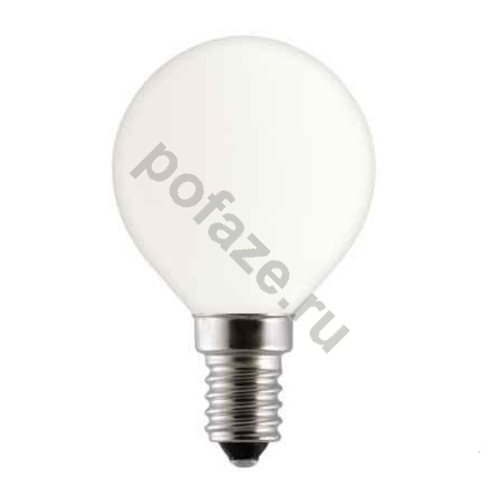 Лампа накаливания шарообразная General Electric d45мм E14 60Вт 220-230В
