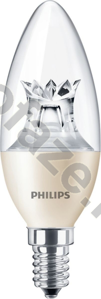 Лампа светодиодная LED свеча Philips d40мм E14 8Вт 220-240В 2700К