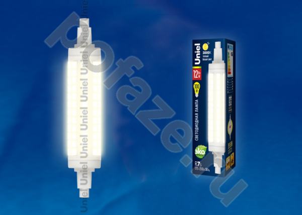 Лампа светодиодная LED Uniel d22мм R7s 12Вт 360гр. 175-250В 3000К