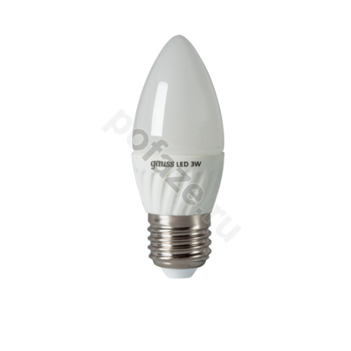Лампа светодиодная LED свеча Gauss d37мм E27 3Вт 210гр. 100-240В