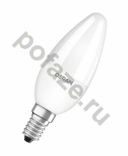 Лампа светодиодная LED свеча Osram d35мм E14 5.8Вт 270гр. 220-240В