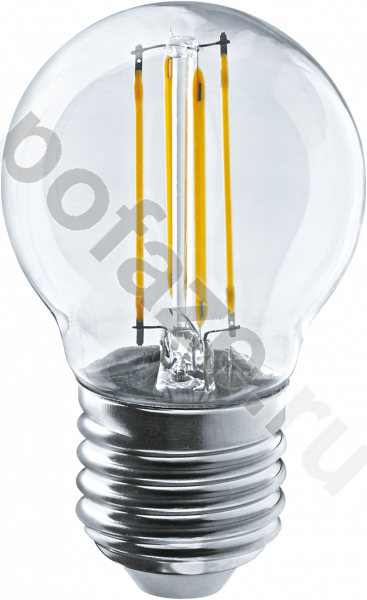 Лампа светодиодная LED шарообразная Navigator d45мм E27 4Вт 360гр. 220-240В 4000К