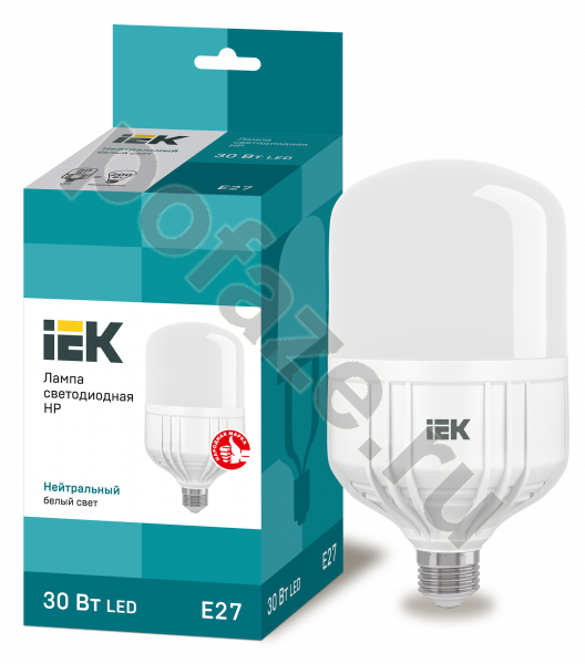 Лампа светодиодная LED цилиндрическая IEK d100мм E27 30Вт 220гр. 230В 4000К