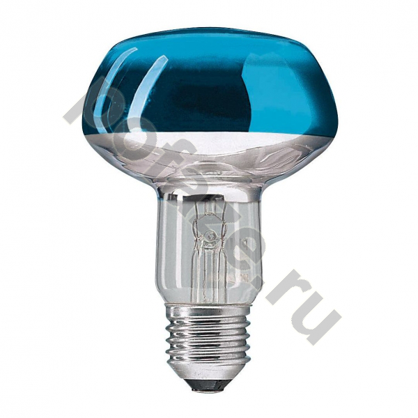 Лампа накаливания с отражателем Philips d80мм E27 60Вт 12гр. 220-230В
