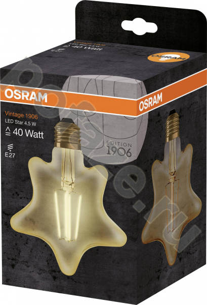 Лампа светодиодная LED Osram E27 4.5Вт 220-230В 2500К