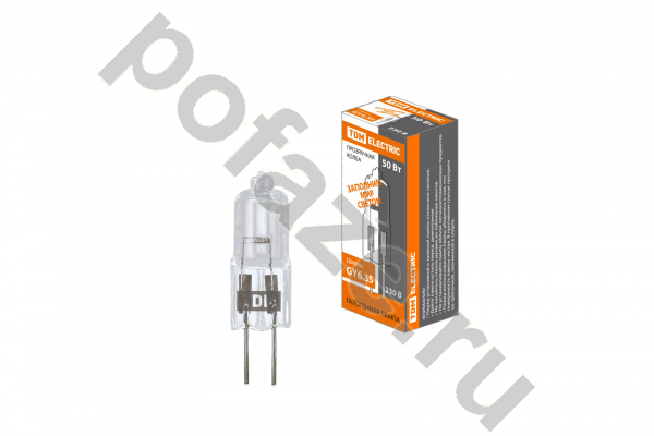 TDM ELECTRIC d13мм GY6.35 50Вт 220-230В 3000К