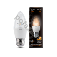 Лампа светодиодная LED свеча Gauss d38мм E27 4Вт 270гр. 175-265В