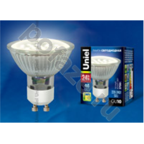 Лампа светодиодная LED с отражателем Uniel d50мм GU10 2.4Вт 110гр. 220-230В