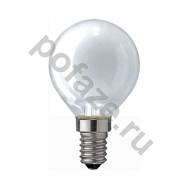 Лампа накаливания шарообразная Philips d45мм E14 60Вт 220-230В