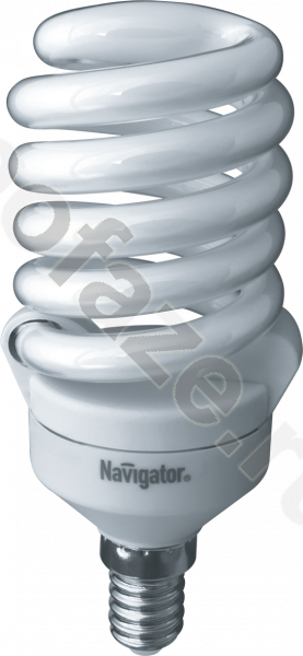 Лампа энергосберегающая спираль Navigator d50мм E14 20Вт 220-240В 4000К
