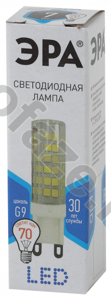 Лампа светодиодная LED капсульная ЭРА d10мм G4 7Вт 240гр. 170-265В 2700К