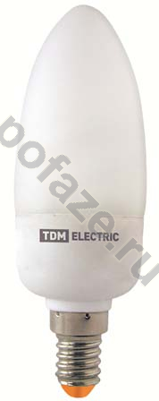 Лампа энергосберегающая свеча TDM ELECTRIC d40мм E14 9Вт 50-180В 2700К