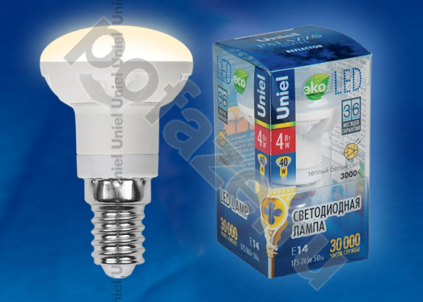 Лампа светодиодная LED с отражателем Uniel d39мм E14 4Вт 220-230В