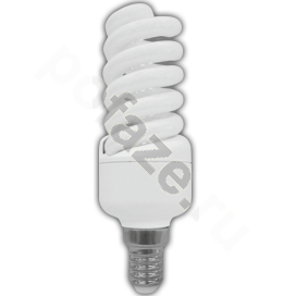 Лампа энергосберегающая спираль Ecola d35мм E14 15Вт 200-240В
