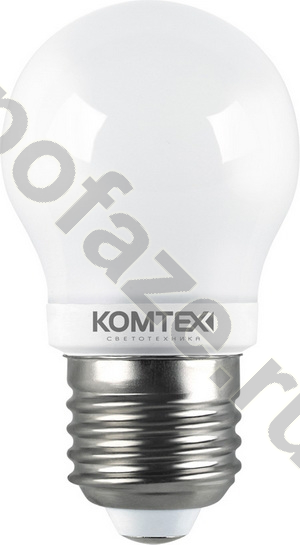 Лампа светодиодная LED шарообразная Комтех d45мм E27 5Вт 300гр. 220-240В