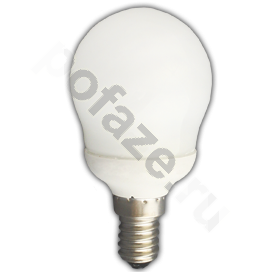 Лампа энергосберегающая шарообразная Ecola d45мм E14 9Вт 200-240В