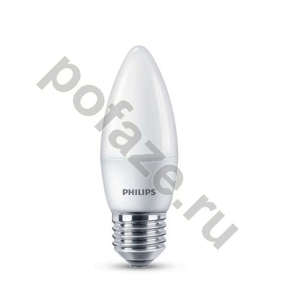 Лампа светодиодная LED свеча Philips E27 6.5Вт 2700К