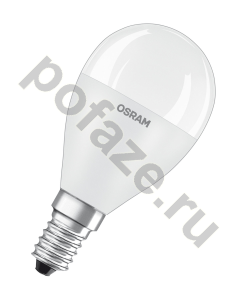 Лампа светодиодная LED грушевидная Osram d45мм E14 8Вт 150гр. 220-230В 3000К