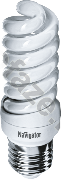 Лампа энергосберегающая спираль Navigator d34мм E27 15Вт 220-240В 2700К