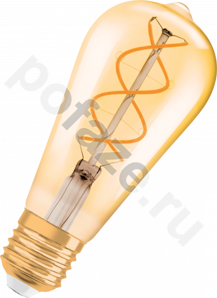 Лампа светодиодная LED грушевидная Osram d64мм E27 5Вт 220-230В 2000К
