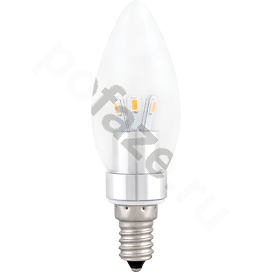 Лампа светодиодная LED свеча Ecola d35мм E14 3.3Вт 350гр. 220-230В 2700К