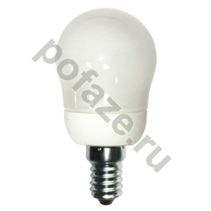 Лампа энергосберегающая шарообразная ЭРА d45мм E14 8Вт 220-230В 4200К