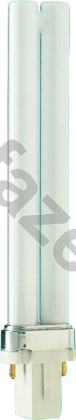 Лампа компактная люминесцентная Philips d28мм G23 (2-штыр.) 9Вт 4000К