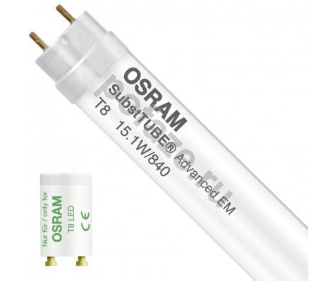 Лампа светодиодная LED трубчатая Osram d25.8мм G13 15.1Вт 190гр. 220-240В 4000К