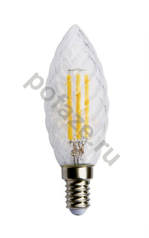 Лампа светодиодная LED свеча витая Jazzway d35мм E14 4Вт 320гр. 220-230В