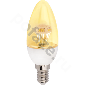 Лампа светодиодная LED свеча Ecola d36мм E14 4.2Вт 220-230В