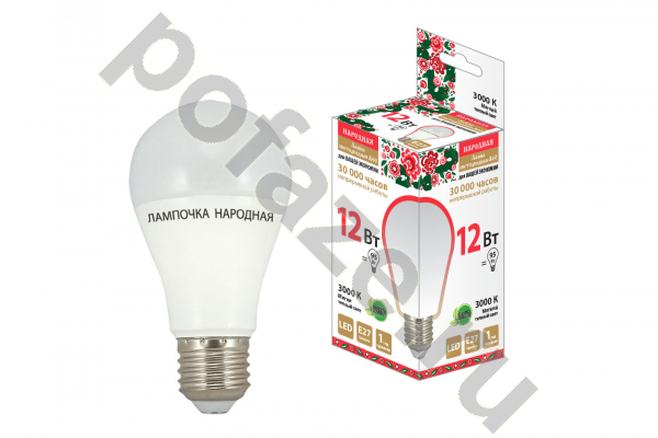 TDM ELECTRIC d60мм E27 12Вт 270гр. 30-220В 3000К