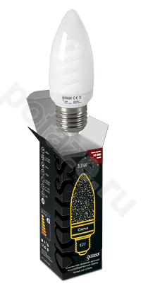Лампа энергосберегающая свеча Gauss d39мм E27 13Вт 220-240В