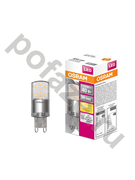 Лампа светодиодная LED Osram d20мм G9 3.5Вт 220-240В 2700К