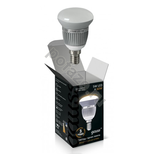 Лампа светодиодная LED с отражателем Gauss d50мм E14 5Вт 120гр. 220-240В