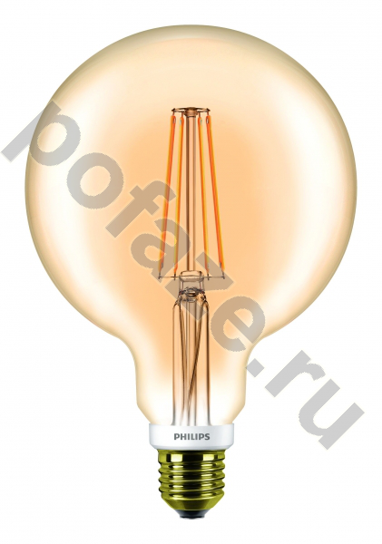 Лампа светодиодная LED шарообразная Philips d120мм E27 7Вт 220-240В 2200К