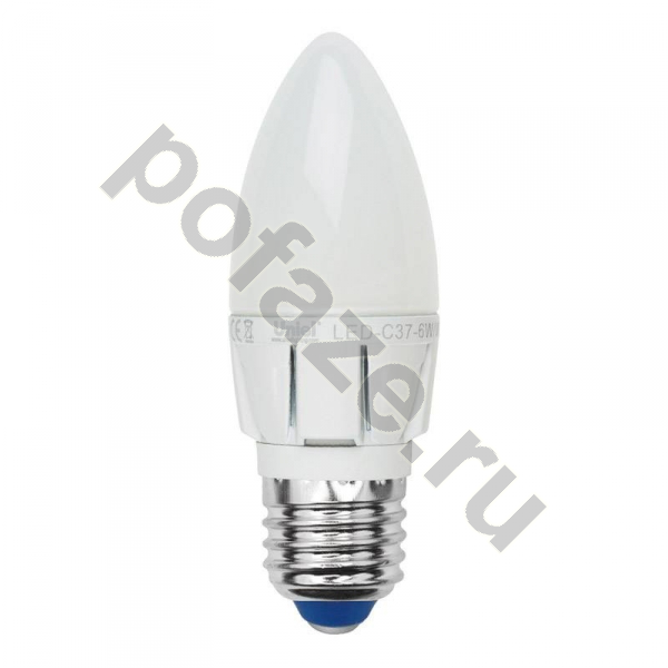 Лампа светодиодная LED свеча Uniel d37мм E27 4Вт 240гр. 220-230В