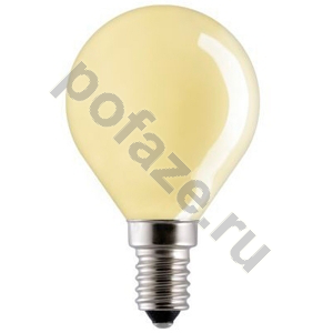 Лампа накаливания шарообразная General Electric d45мм E14 15Вт 220-230В