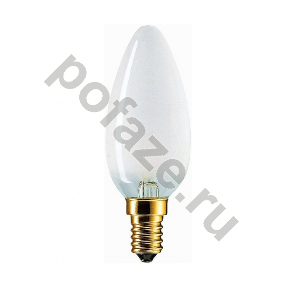Лампа накаливания свеча Philips d35мм E14 25Вт 230В