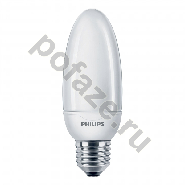 Лампа энергосберегающая свеча Philips d47мм E27 12Вт 220-240В
