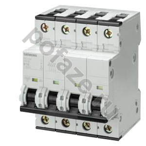 Автоматический выключатель Siemens 4П 1.6А (D) 10кА