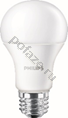 Лампа светодиодная LED грушевидная Philips E27 12Вт 6500К