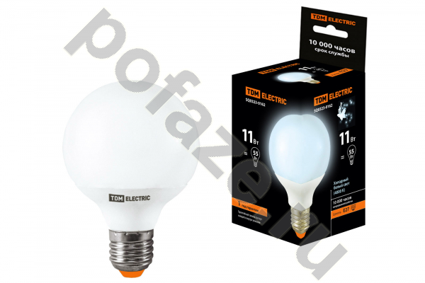 Лампа энергосберегающая шарообразная TDM ELECTRIC d52мм E27 11Вт 30-220В 4000К