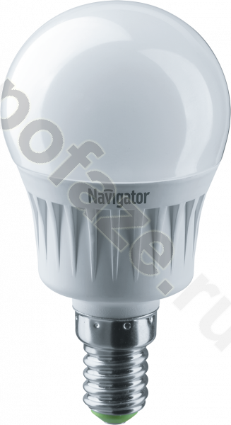 Лампа светодиодная LED шарообразная Navigator d45мм E14 7Вт 230гр. 220-240В 2700К