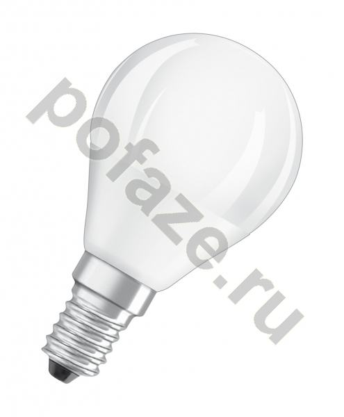 Лампа светодиодная LED шарообразная Osram d45мм E14 6Вт 270гр. 220-240В 2700К