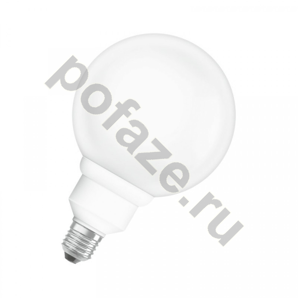 Лампа энергосберегающая шарообразная Osram d121мм E27 20Вт 220-240В 2700К